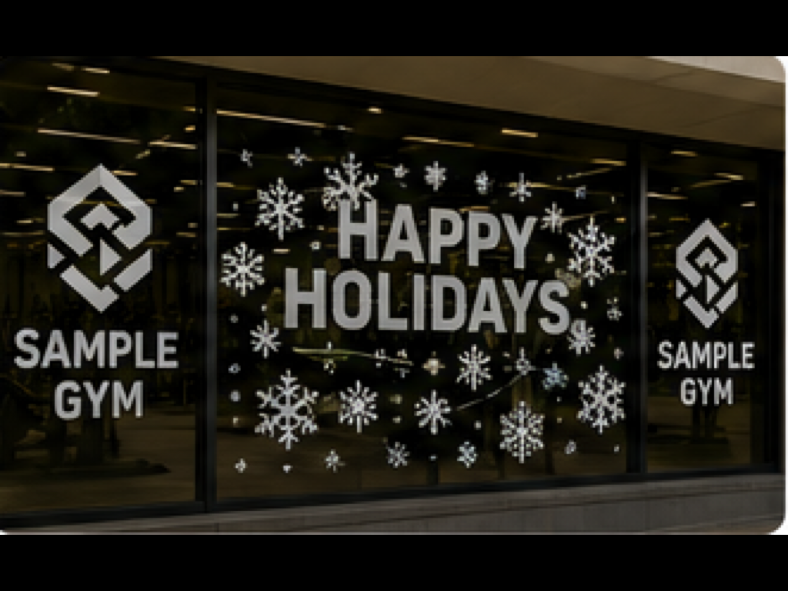 Seasonal Window Graphics product sample in Window Graphic Products