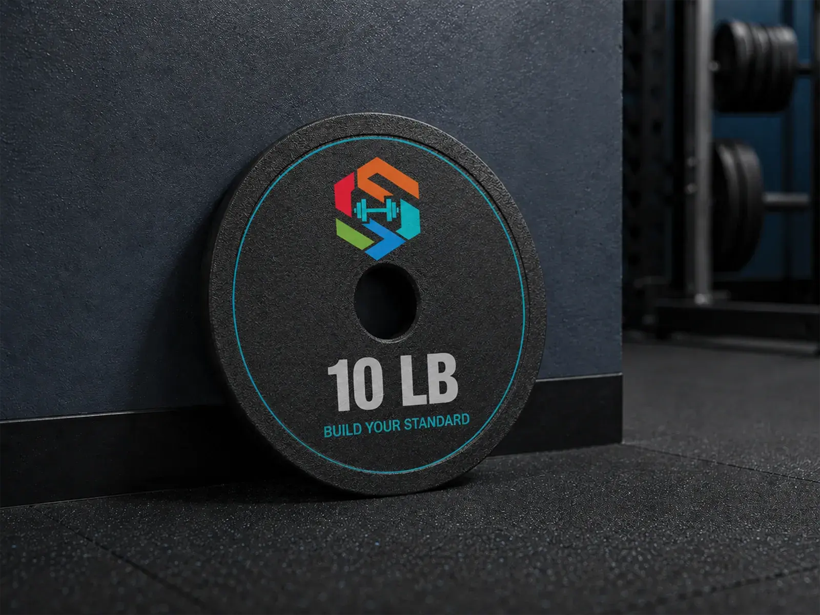 Black Bumper Plate product sample in Custom Weight Plates