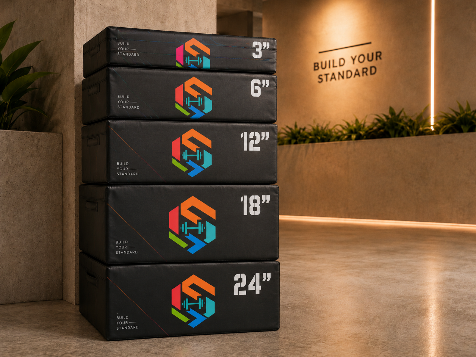 Soft Branded Plyo Box product sample in Plyo Boxes