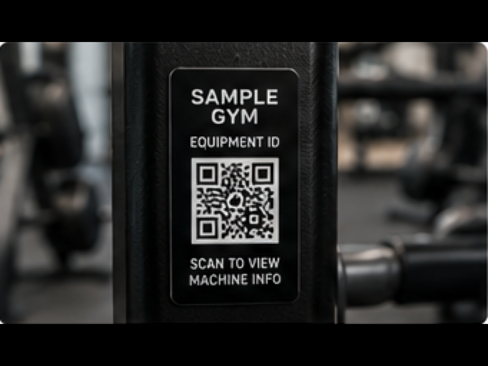 Equipment ID QR Labels product sample in Branded Equipment QR Products
