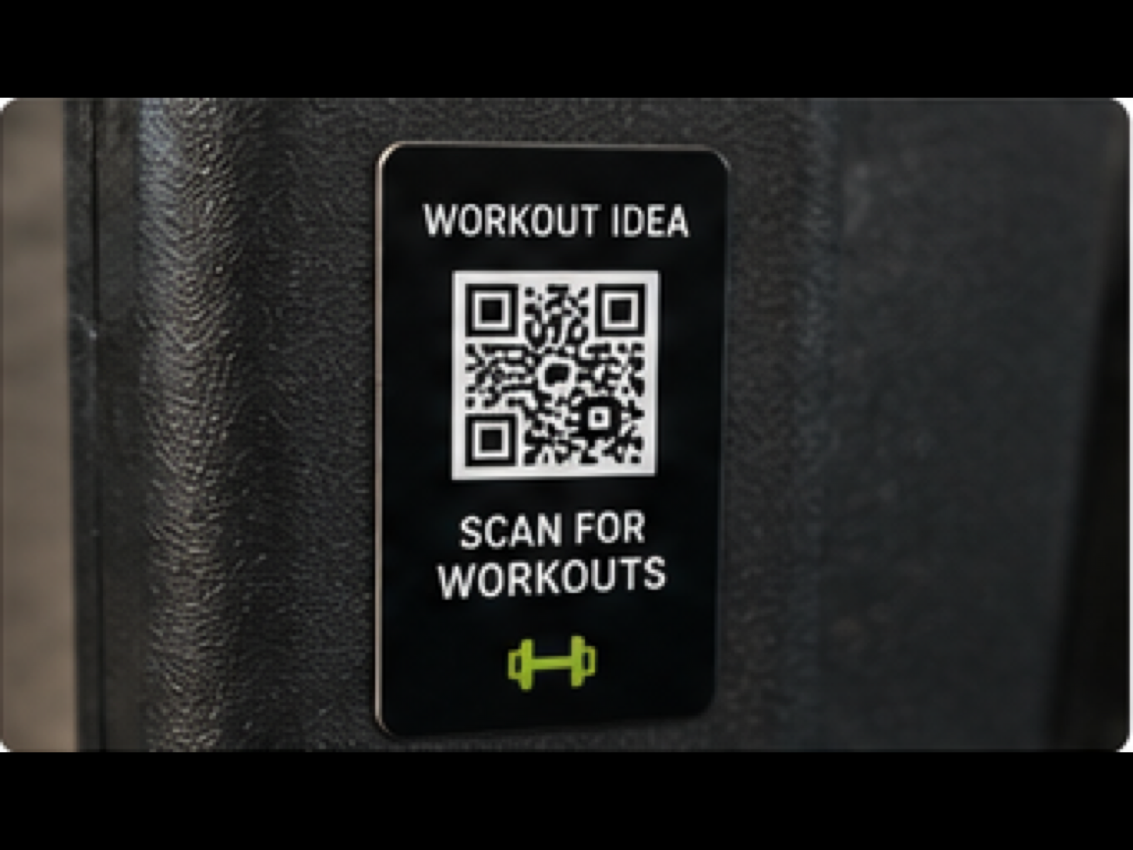 Workout QR Labels product sample in Branded Equipment QR Products