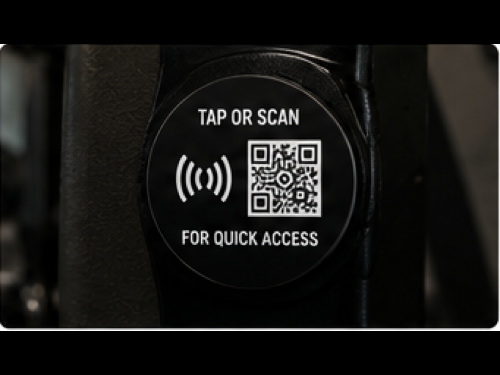 NFC + QR Hybrid Labels product sample in Branded Equipment QR Products