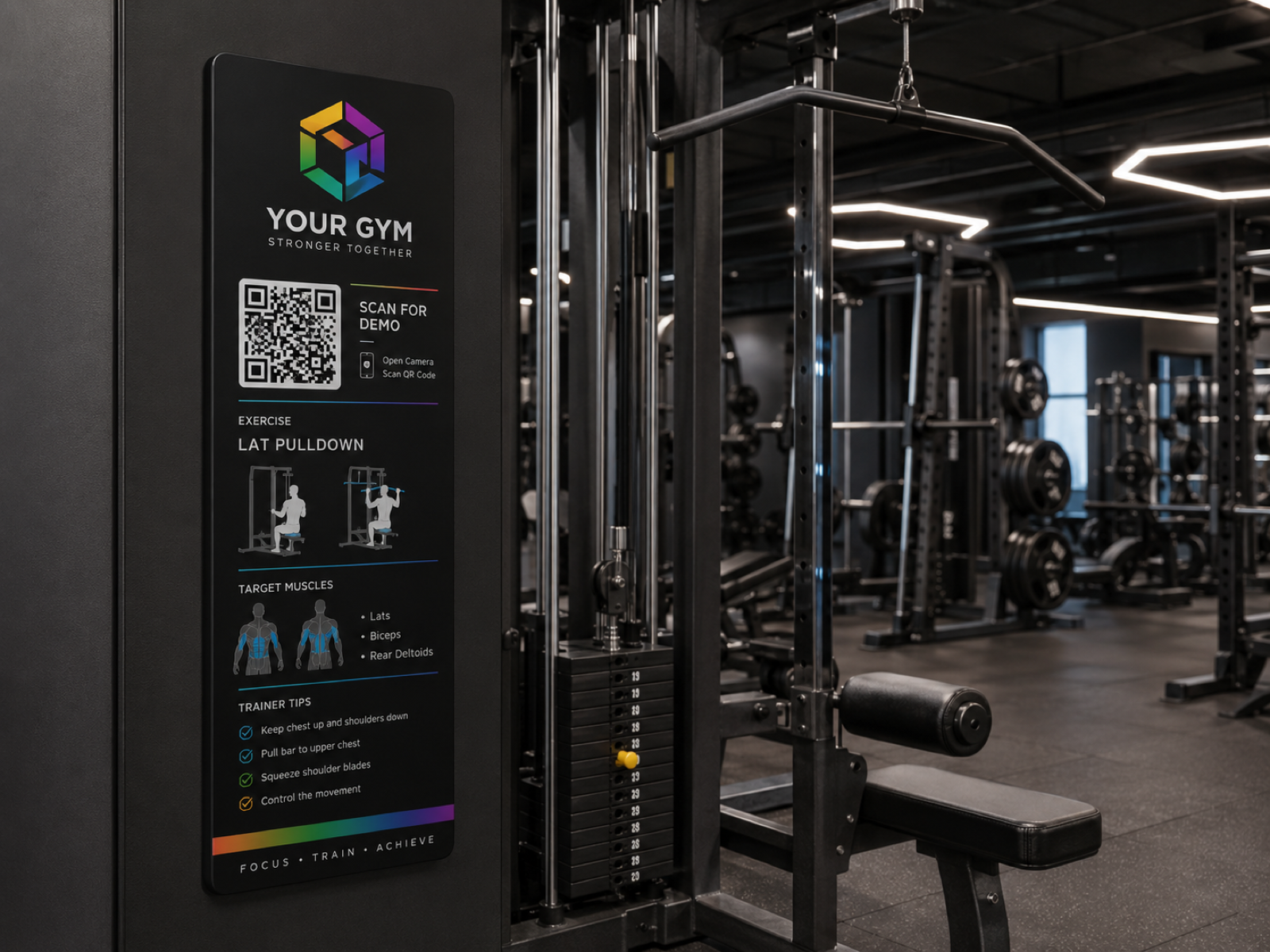 Equipment QR Signs sample