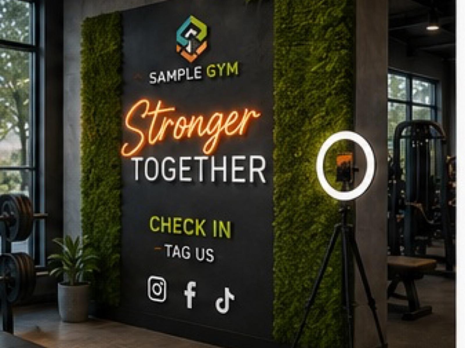 Check-In Photo Corner product sample in Member Photo Spots