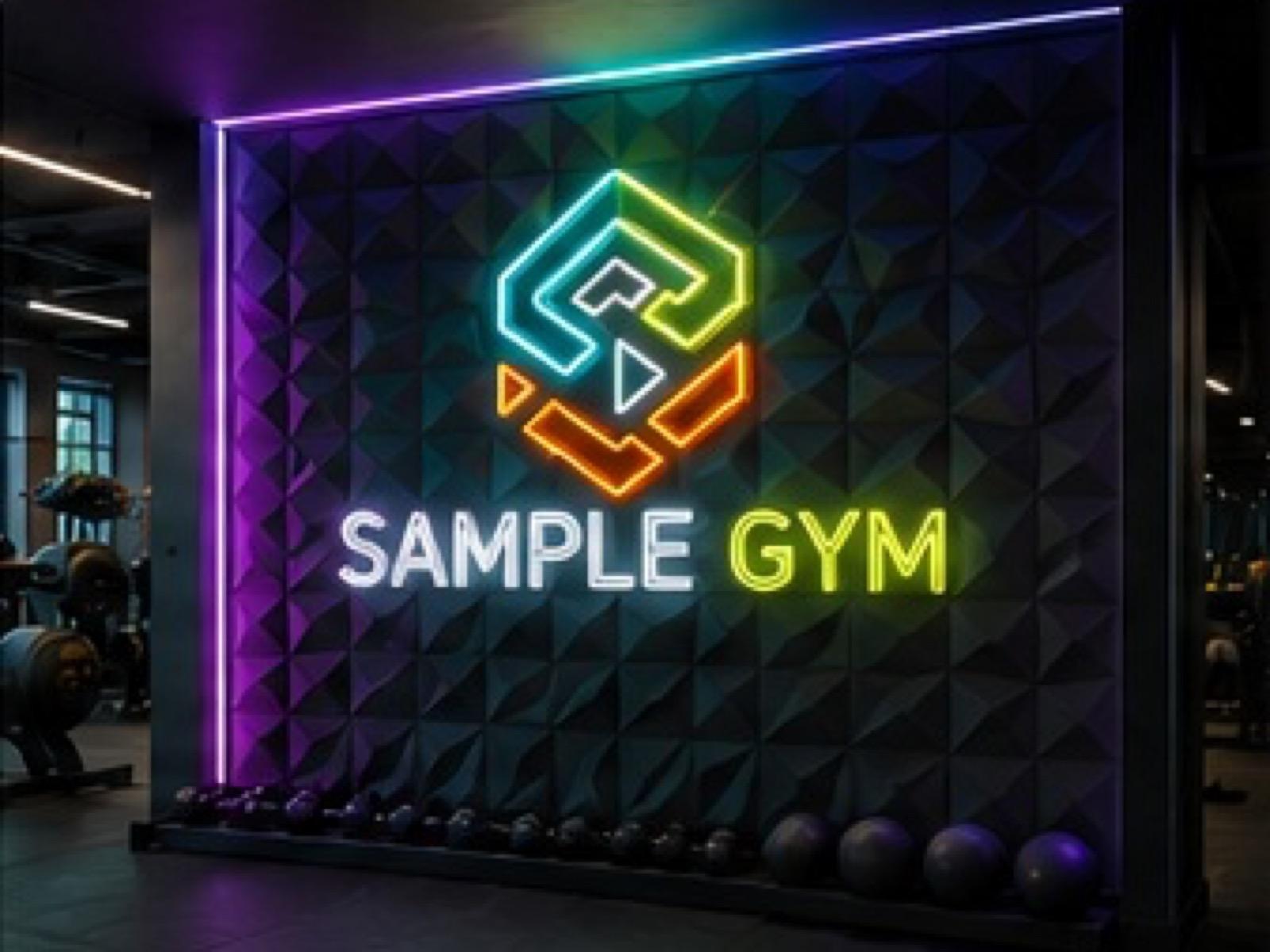 RGB Neon Feature Wall product sample in Neon Moments