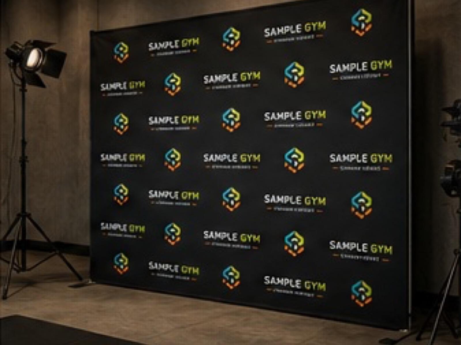 Step-and-Repeat Media Wall product sample in Selfie Walls