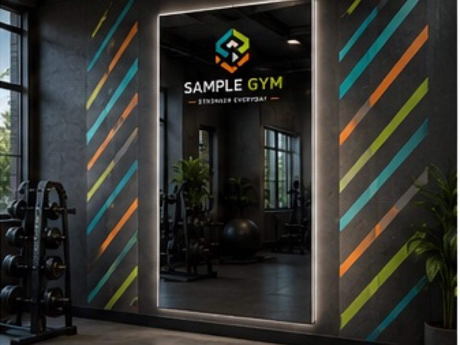 Full-Height Branding Mirror product sample in Selfie Walls