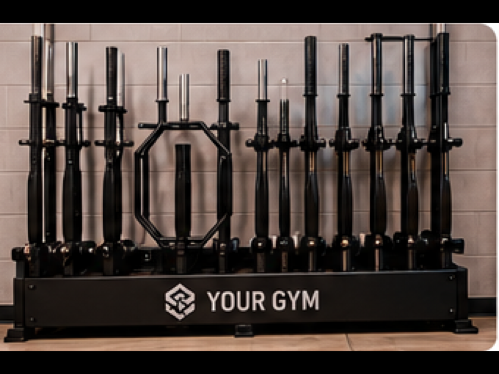 Barbell & Bar Storage Systems product sample in Branded Storage & Functional Accessory Systems