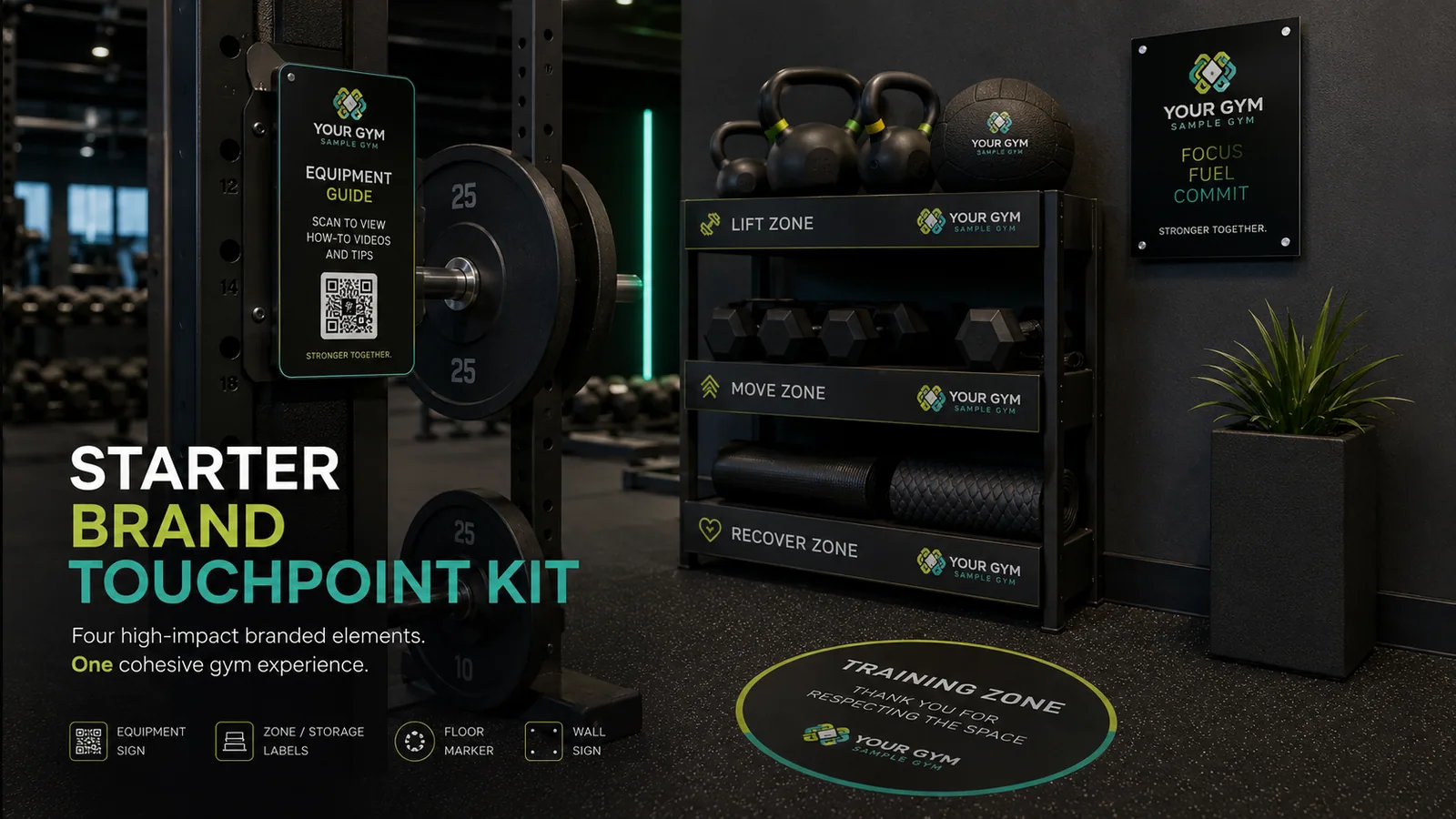 Starter brand touchpoint kit sample concept